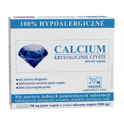Calcium krystaliczne czyste 20 saszetek