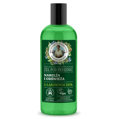 Agafia Zielona Naturalny certyfikowany Żel pod prysznic Nawilża i odświeża Działanie nawilżające i odświeżające 260 ml