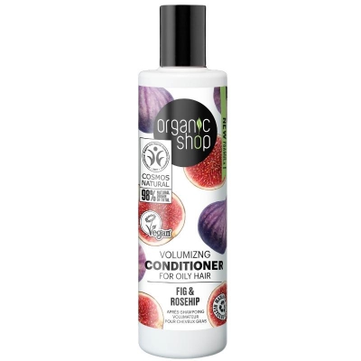 Organic Shop Odżywka do włosów przetłuszczających się Zwiększająca objętość Figa & Dzika róża 280ml