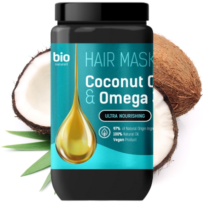 Bio naturell Maska do włosów Olej kokosowy & Omega 3 Ultra odżywienie 946ml