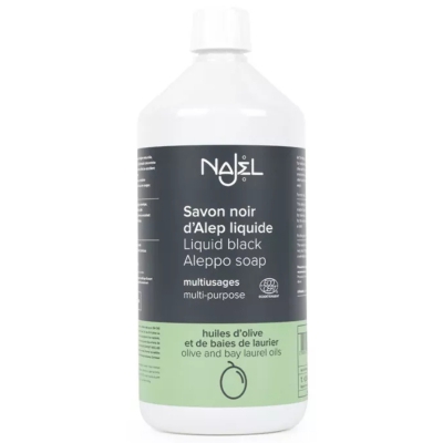 Czarne mydło Aleppo w płynie ekologiczny środek myjący Najel 1L