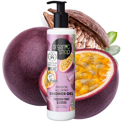 Organic Shop Żel pod prysznic Passion Alluring Owoc marakui & Masło kakaowe 280ml