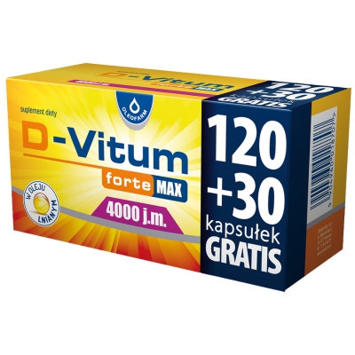 D-Vitum forte MAX 4000IU 120+30 kaps.