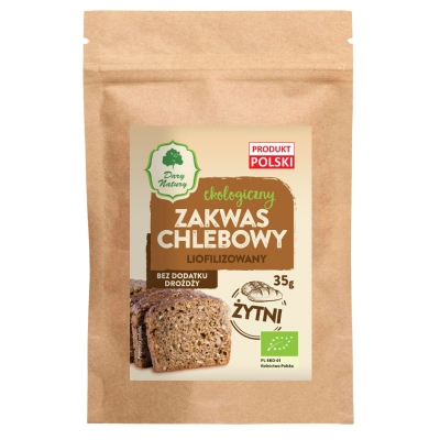 Zakwas chlebowy żytni liofilizowany bez dodatku drożdży EKO 35g
