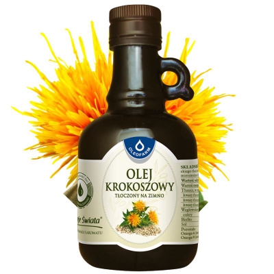 Olej krokoszowy tłoczony na zimno 250ml