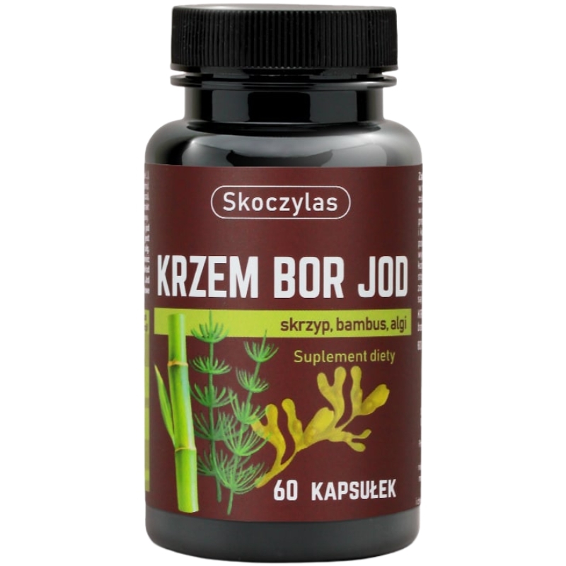 Skoczylas Krzem, Bor, Jod - skrzyp, bambus, algi 60 kaps.