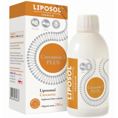 Liposol Premium Curcumin 3 Plus Liposomalna kurkumina 170mg 250ml