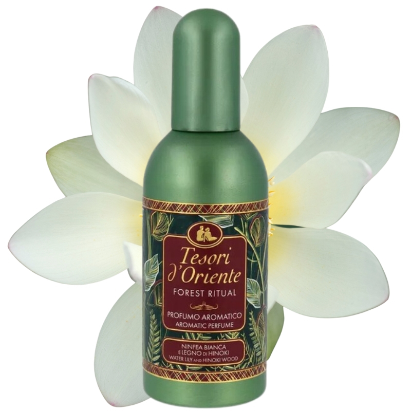 Tesori d'Oriente Woda toaletowa Forest Ritual Lilia wodna i drzewo Hinoki 100ml