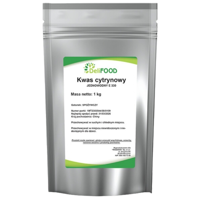 Kwasek cytrynowy jednowodny E330 (DeliFood) 1000g