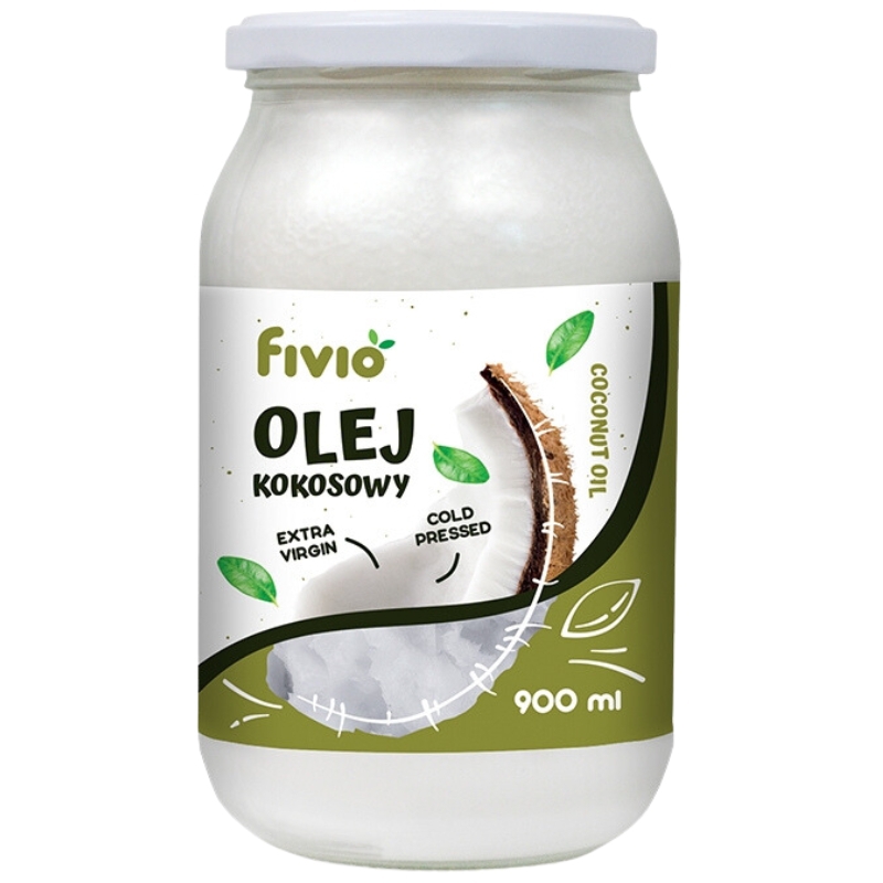 Olej kokosowy VIRGIN nierafinowany (Fivio) 900 ml