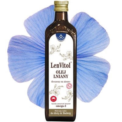 LENVITOL Olej lniany nieoczyszczony 500ml