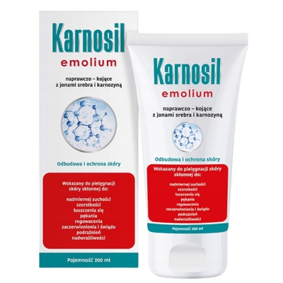 Karnosil Emolient naprawczo-kojący z joanmi srebra i karnozyną 200ml