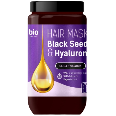 Bio naturell Maska do włosów Black Seed Oil & Hyaluronic Acid 946ml