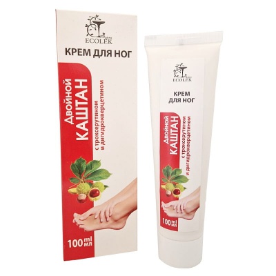 Ekolek Krem do nóg Podwójny kasztanowiec z trokserutyną i dihydrokwercytyną 100ml