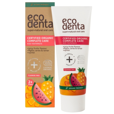 Ecodenta Organiczna Pasta do zębów dla dzieci Owocowa 2+ 75ml
