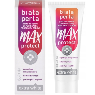 Biała Perła Pasta do zębów Max Protect extra white zapobieganie próchnicy 75ml