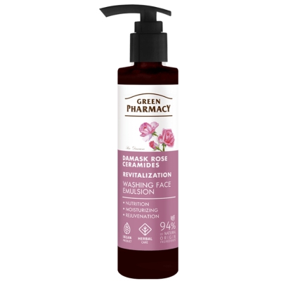 Zielona Apteka Emulsja do mycia twarzy Róża damasceńska i ceramidy 150ml
