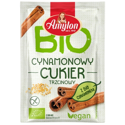 Cukier cynamonowy trzcinowy bezglutenowy BIO 20g