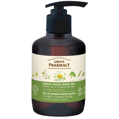 Green Pharmacy Żel do twarzy Zielona herbata i ginkgo biloba skóra mieszana 270ml