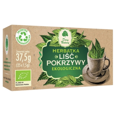 Herbatka Liść Pokrzywy EKO 25x1,5g