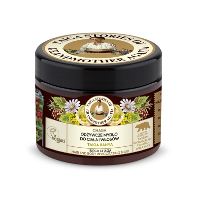 Agafia Tajga Odżywcze Mydło do ciała i włosów Chaga 300ml