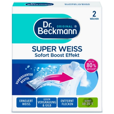 Dr Beckmann Wybielacz do prania tkanin 2x40g
