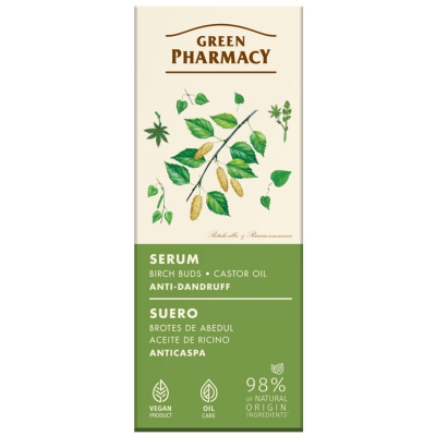 Green Pharmacy Serum przeciwłupieżowe pąki brzozy i olej rycynowy 100ml