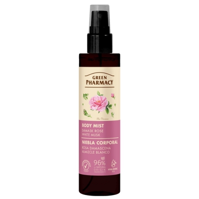 Green Pharmacy Mgiełka do ciała Róża damasceńska i białe piżmo 150ml