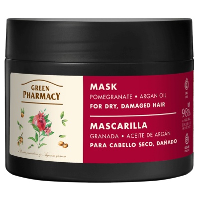 Green Pharmacy Maska do włosów suchych i zniszczonych Olej arganowy i granat 300ml
