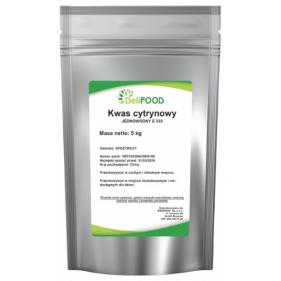 Kwas cytrynowy jednowodny (DeliFood) 5 kg