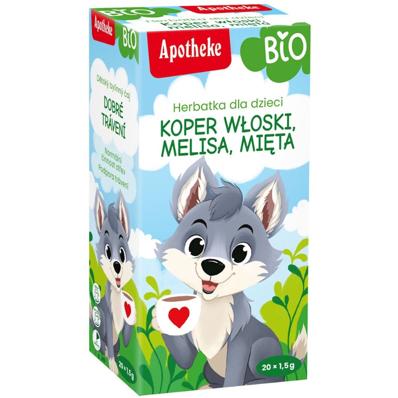 APOTHEKE Herbatka Dla Dzieci Na Trawienie BIO 20x1,5g