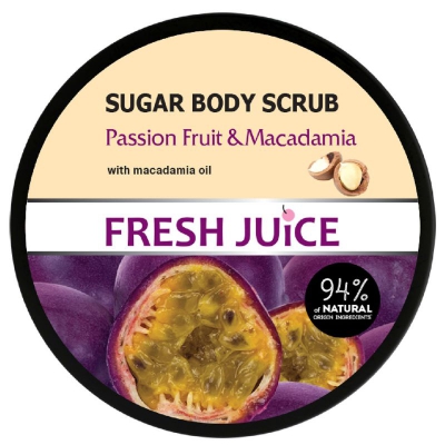 Fresh Juice Peeling do ciała cukrowy Marakuja i Macadamia 225ml
